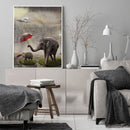 Frameless Painting By Numbers Elephants DIY Handmade Art Drawing On Canvas Craft