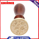 DIY Plant Pattern Seal Stamp Scrapbooking Photo Album Sealing Wax Stamp Craft