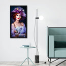 11CT 3 Beach Printed Full Embroidery Lady Needlework DIY Cross Stitch Kits