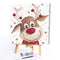20X20cm Oil Paint By Numbers Christmas Elk Frameless Picture Crafts Home De