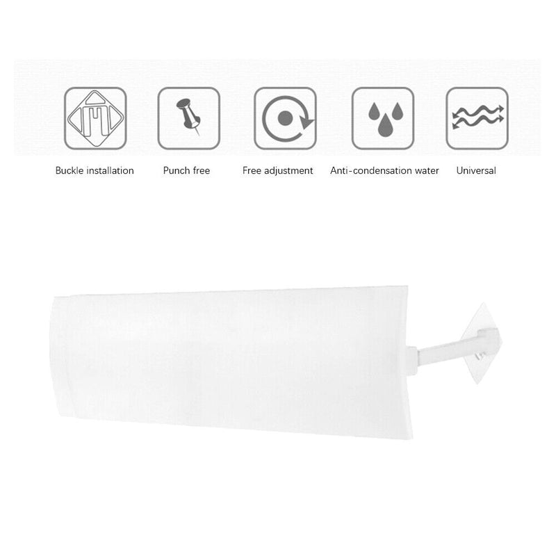 Retractable Adjustable Air Conditioner Cover Windshield Air Conditioning Baff