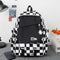 #A Casual Backpack Large Capacity School Backpacks Zipper Girl Rucksack for Coll