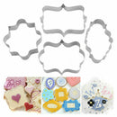 4x Metal Biscuit Pastry Cookie Mold Cake Fondant Sugarcraft SALE Mould H8E8