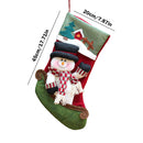 Christmas Stockings Gifts Bag Big Plush Socks Bags Xmas Socks (Snowman) Newly