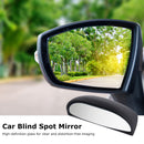 Car Auxiliary Rear View Parking Mirror Auto Side Blindspot Mirrors (Black)