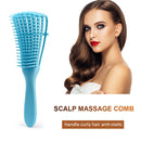 Detangling Hair Brush Massage Wet Comb Detangler Hairbrush (Sky Blue) Newly