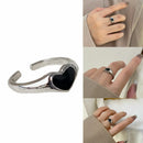 for Women Girl Heart Ring Index Finger Rings Opening Design Ring Love Ring