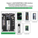 Broadroot 2 in 1 mSATA to SATA NGFF M.2 to SATA3 Adapter Card SSD Disk Solid St