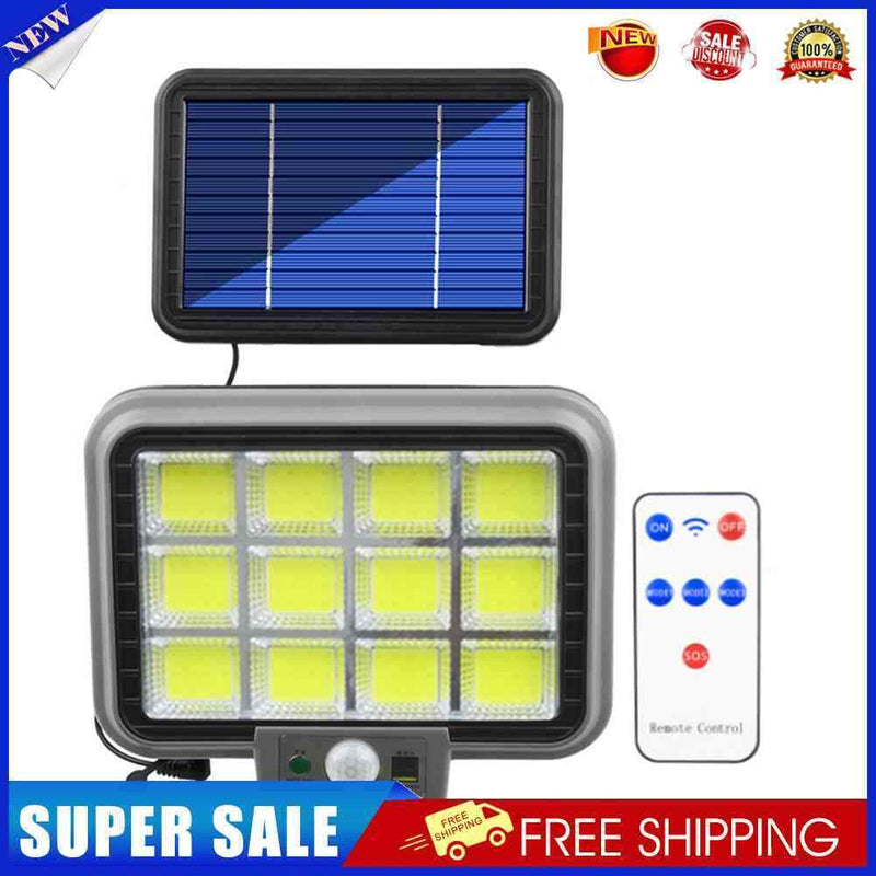 Smart Sensor LED COB Lamp Waterproof Solar Charged for Outdoor Night Lighti