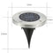 12 LED Solar Buried Light Waterproof Outdoor Lawn Ground Lamp (Warm White)