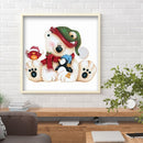 5D DIY Rhinestone Cute Bear Full Round Drill Diamond Painting Mosaic Home Decor