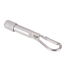 SilverPortable MiniHandy SportOutdoor LED Flashlight TorchLightCarabiner