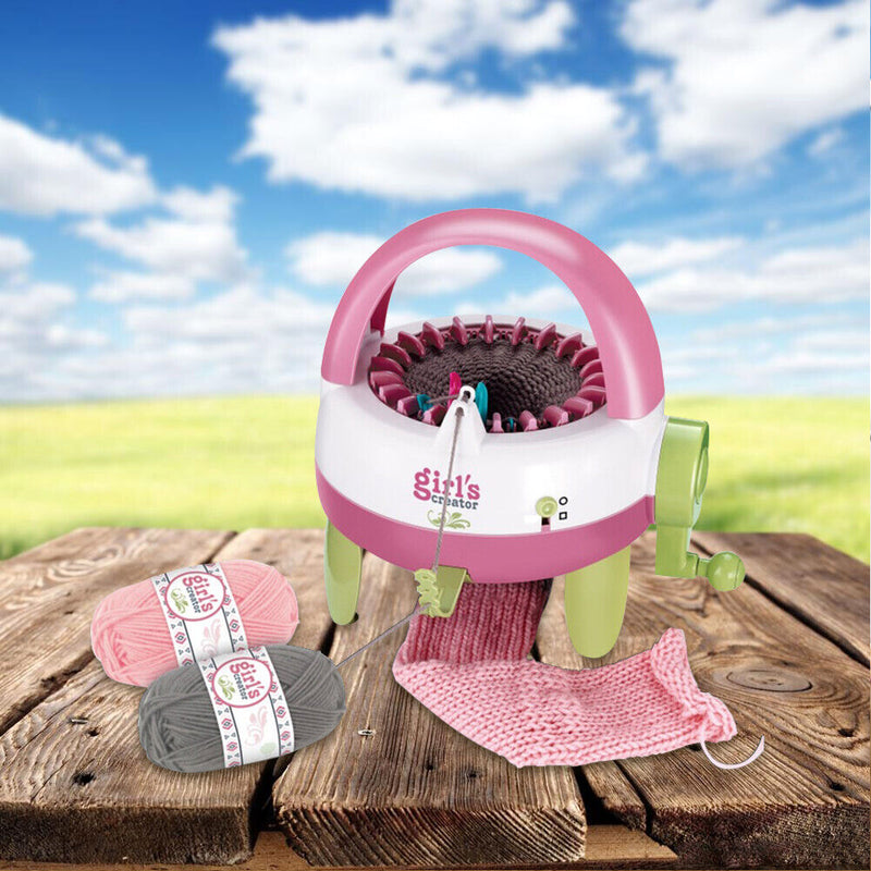22 Needles Handmade Wool Knitting Machine Rotating Sewing Tool for Kids