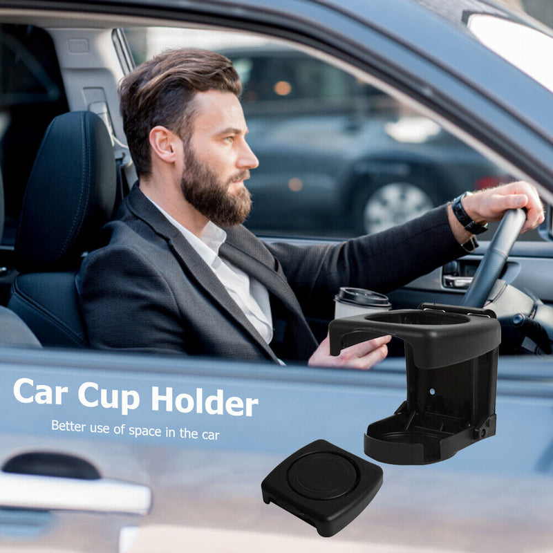 Universal Car Cup Drink Holder Support Auto Interior Folding Brace (Black) Newly