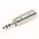 3-Pin XLR Male to 6.35mm Stereo Cable Microphone Transform Adapter (4pcs)