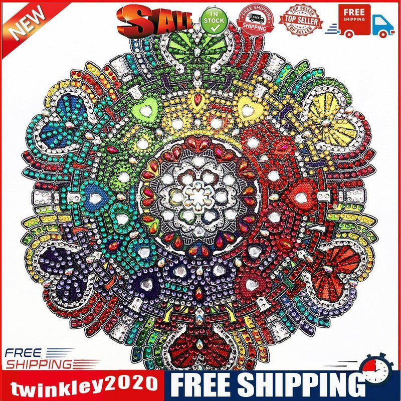 5D DIY Special-shaped Diamond Painting Circle Cross Stitch Wall Art (R8202)
