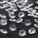 14mm Crystal Glass Diamond Octagonal Beads Home Ornaments (Transparent)