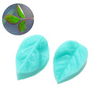 Silicone Mold Flower Leaf DIY Fondant Cake Mould Tools (Rose Leaves S)