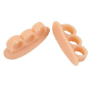 2pcs Elastic Hammer Toe Separator Pads Hallux Valgus Straightener (Beige) Newly