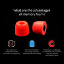 Comfortable For Earphone Headphones Ear Tips Ear Pads Memory Foam Eartips