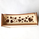Creative Signature Hearts Drop Box Wooden Rustic Sweet Wedding Guest Book Dec