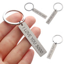 I Love You 3000 Unique Keychain Key Ring Gift for Lovers Couples Wife Girlfriend