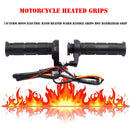 1 Pair 12V Motorcycle Heated Handlebar Grips Warmth Electric Handle Grip Newly