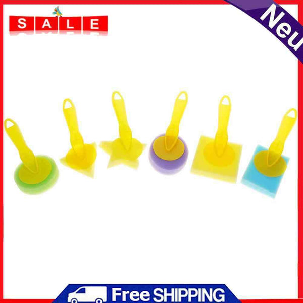 Hillrong -6pcs/Set Geometric Sponsors Bristle Seal Signs Bristle Kid Gra