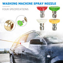 4pcs Pressure Washer Spray Nozzles 1/4 inch 2.5 GPM 3600 PSI 0 15 25 40 Degrees