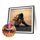 5D DIY Diamond Painting Full Round Drill Disappearing Girl Wall Decor Rhinestone