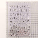 Letter Alphabet Cookie Cutter Embosser Stamp Sticky Tools Decorating G3F9 X5U1