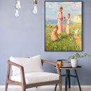 DIY Digital Oil Paint By Numbers Girl Color Drawing Modern Canvas Art No Frame