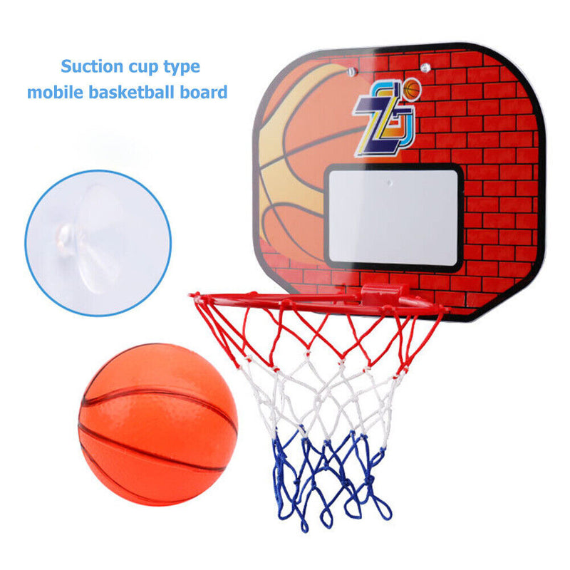Basketball Backboard Hoop Set Suction Basketball Board Kids Indoor Sports Game