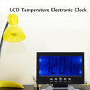 Electronic LCD Temperature Humidity Clock Thermometer Hygrometer (Black)