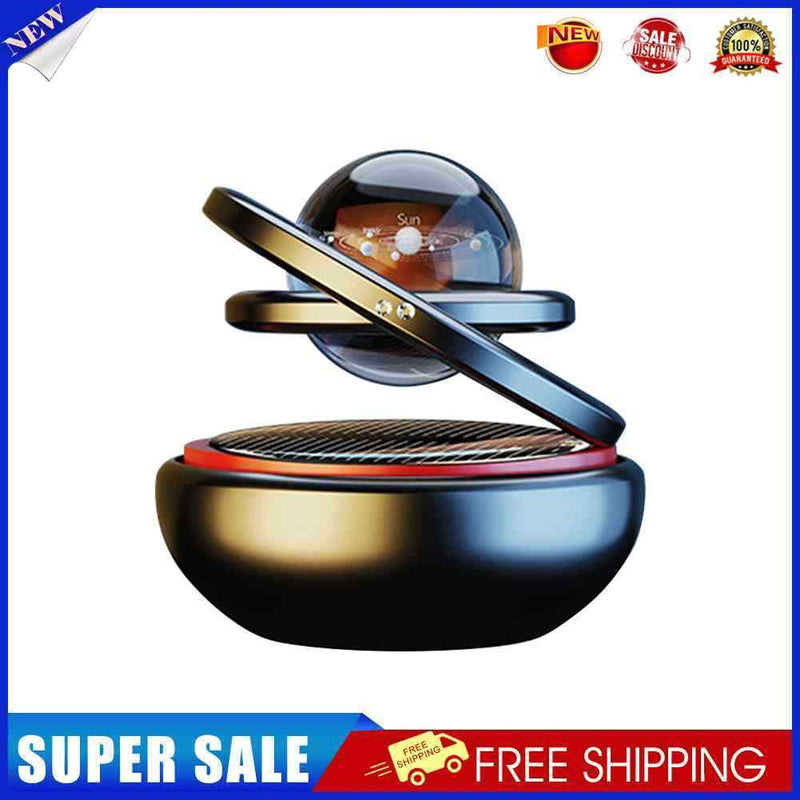 #A Solar Car Air Freshener 360 Degree Rotation Aromatherapy Diffuser Car Decorat