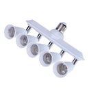 E27/E26 to 5 E27/26 Universal Conversion Socket Head for Daylight Bulbs