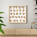 Full Embroidery Stamped Alphabet Bear DIY 11CT Cotton Thread Cross Stitch Kit