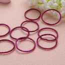 12 Colors 10Pcs/Card 3cm Child Candy Colors Rubber Bands (Burgundy) Newly