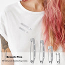 50pcs Brooch Pins DIY Safety Lock Brooches Bag Jewelry Accessories (2.5cm)