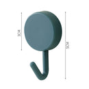 10pcs Nordic Adhesive Wall Hooks Strong Towel Key Hanger (Light+Dark Blue) Newly