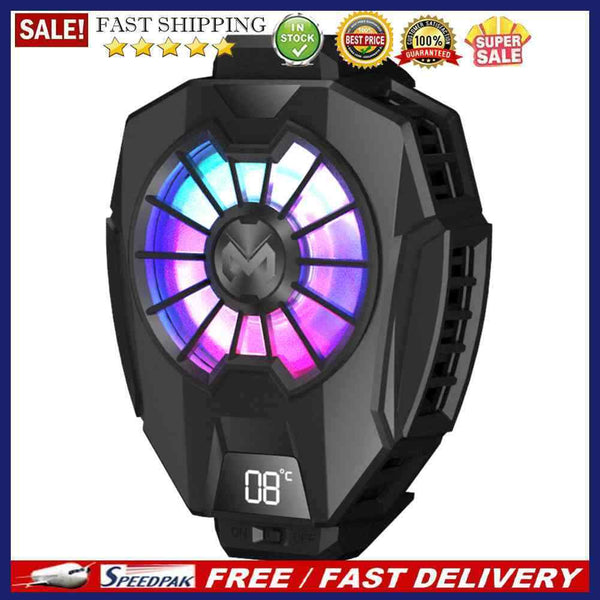 DL05 Mobile Phone Gaming Cooler Fan LED Digital Display Gamepad Cooling System