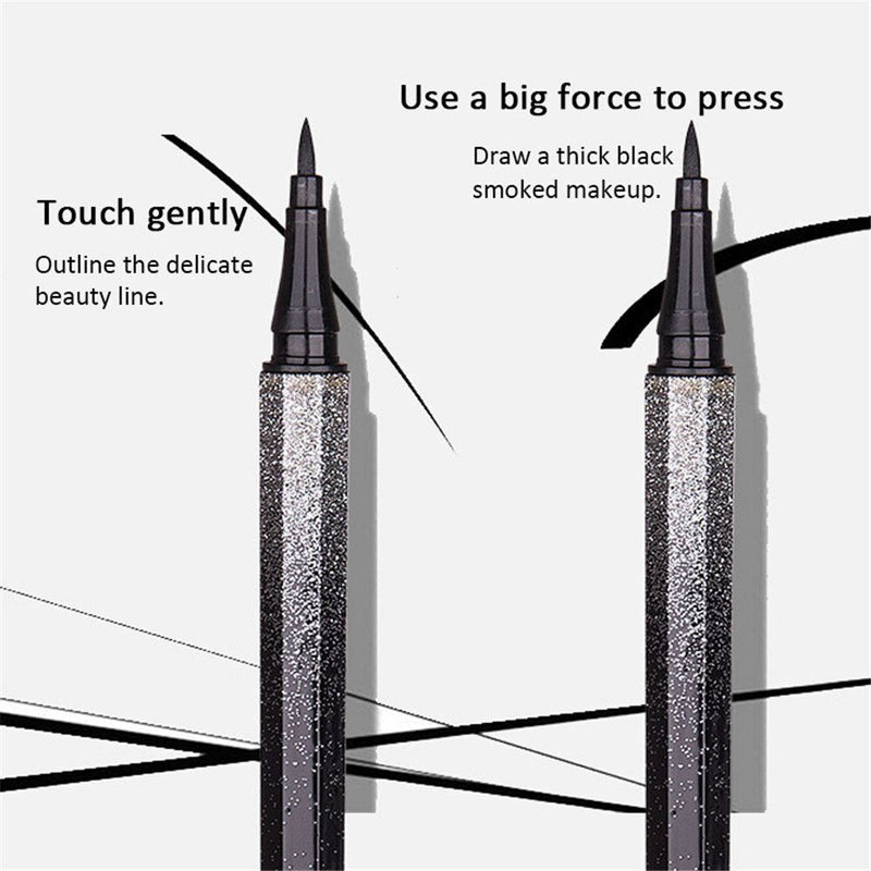 Waterproof Soft Brush Head Black Eyeliner 5D Smooth Liquid Eyeliner Pencil