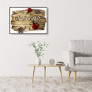 5D DIY Full Drill Diamond Painting Welcome Cross Stitch Mosaic Kit Bedroom Decor