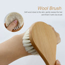 Baby Rubbing Artifact Wash Hair Beech Wool Brush Haircut Soft Cleaning Newly