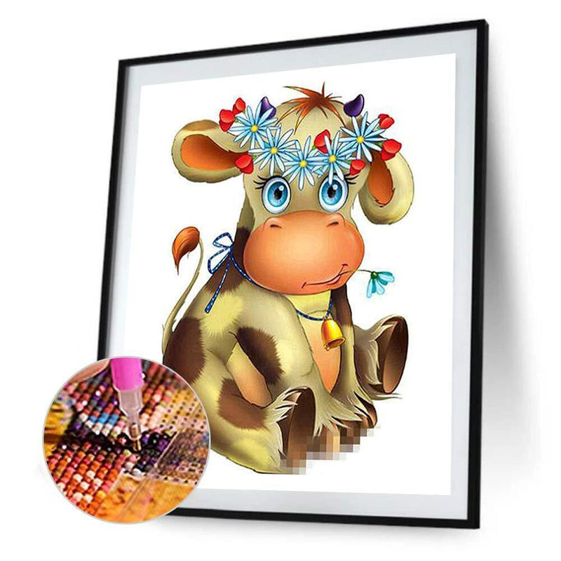 Cartoon Cow 5D Diamond Painting Embroidery DIY Cross Stitch Home Decor Gift