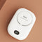 Digital Silent Cooling Fan Leafless Travel Personal Wearable Fans (White)