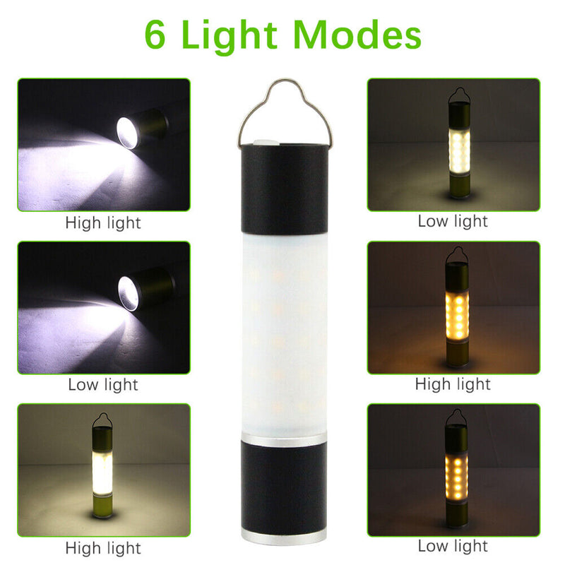 Hanging Flashlight Hiking Camping Portable USB LED Night Riding Lights