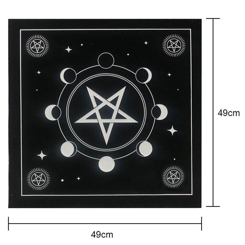 Divination Altar Cloth Board Game Fortune Astrology Card Pad Foldable 49x49