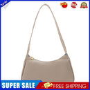 Women Shoulder Underarm Bag Nylon Retro Solid Handle Purse Handbag (Khaki)