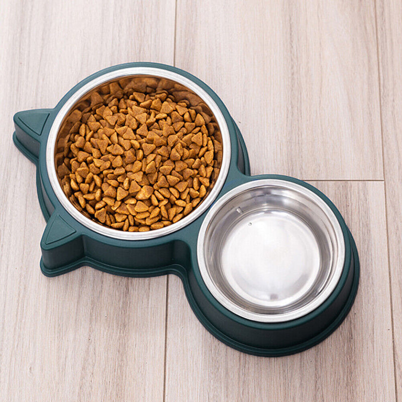 #A 2 in 1 Drinker for Cats Food Storage Drinking Dish Feeder Pet Supplies Anti S